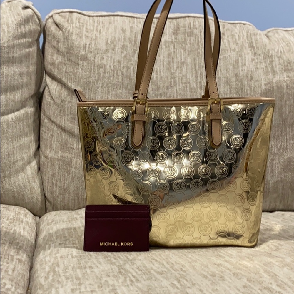 Michael Kors purse and card wallet
